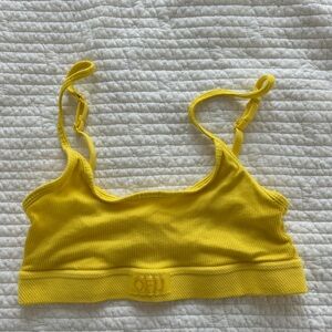 Yellow Ribbed Bralette